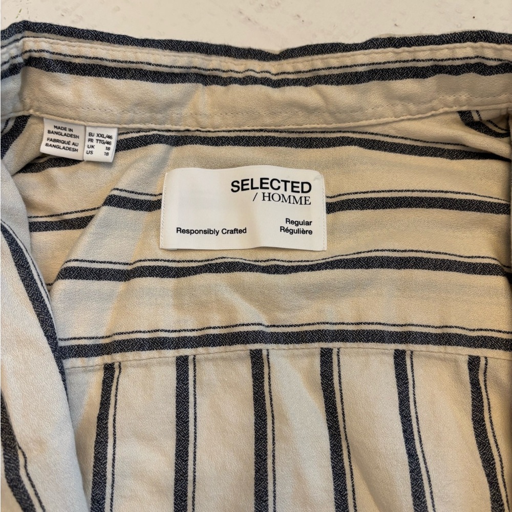 Selected Homme Striped Button-Up Shirt